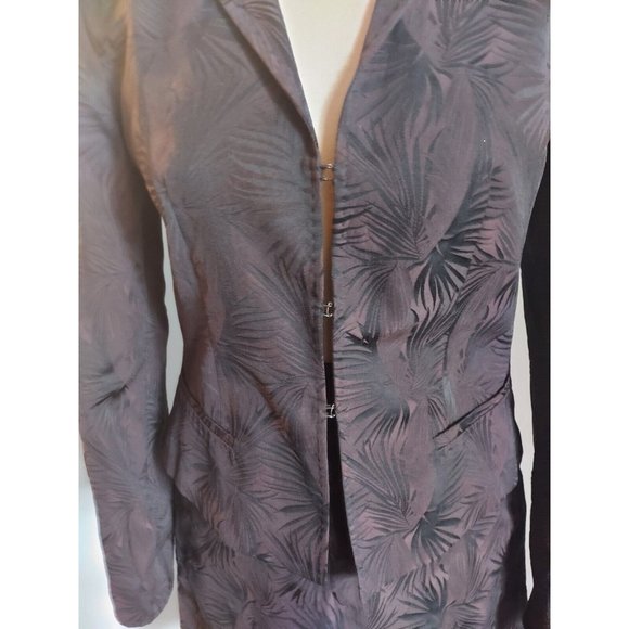 Max Mara Skirt Suit Size Sm 2 Piece Jacket And Knee-Length Skirt Black vtg - Picture 4 of 8